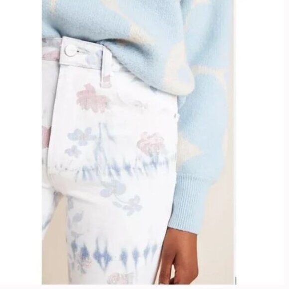 Joe’s Fiore Ultra High-Rise Tie-Dye Floral Slim Jeans - Size 29 - NWOT - Picture 6 of 11